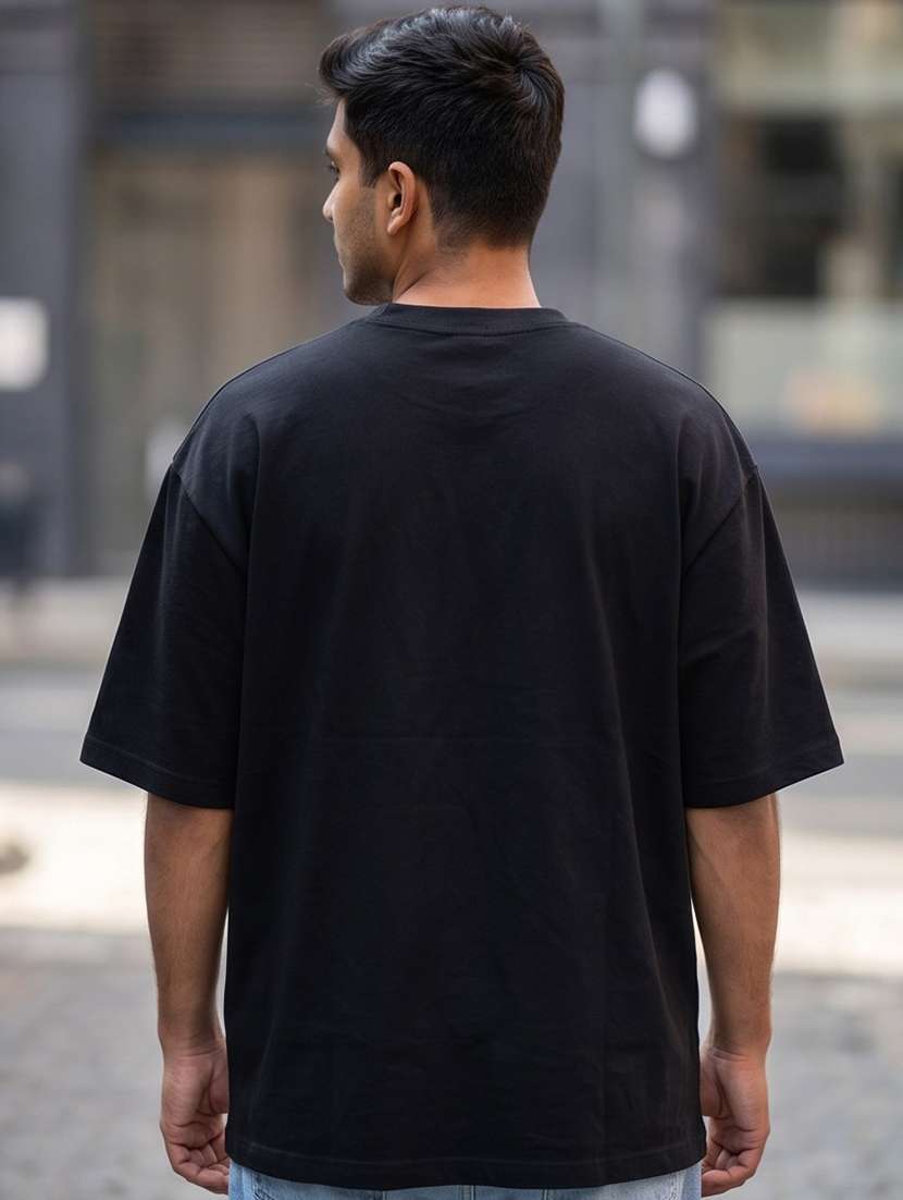 men placement print short sleeve oversized t-shirt - 22502561 -  Standard Image - 1