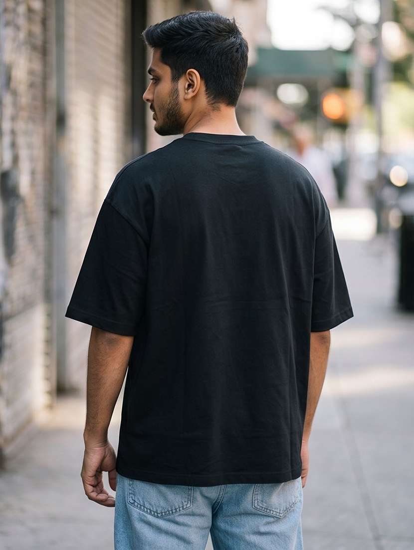 men placement print short sleeve oversized t-shirt - 22502562 -  Standard Image - 1