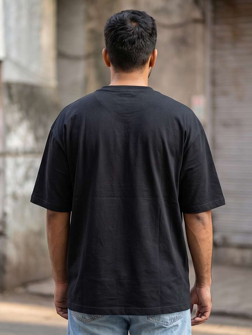 men placement print short sleeve oversized t-shirt - 22502565 -  Standard Image - 1