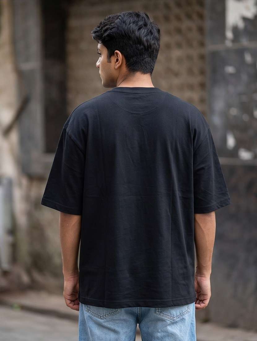 men placement print short sleeve oversized t-shirt - 22502566 -  Standard Image - 1