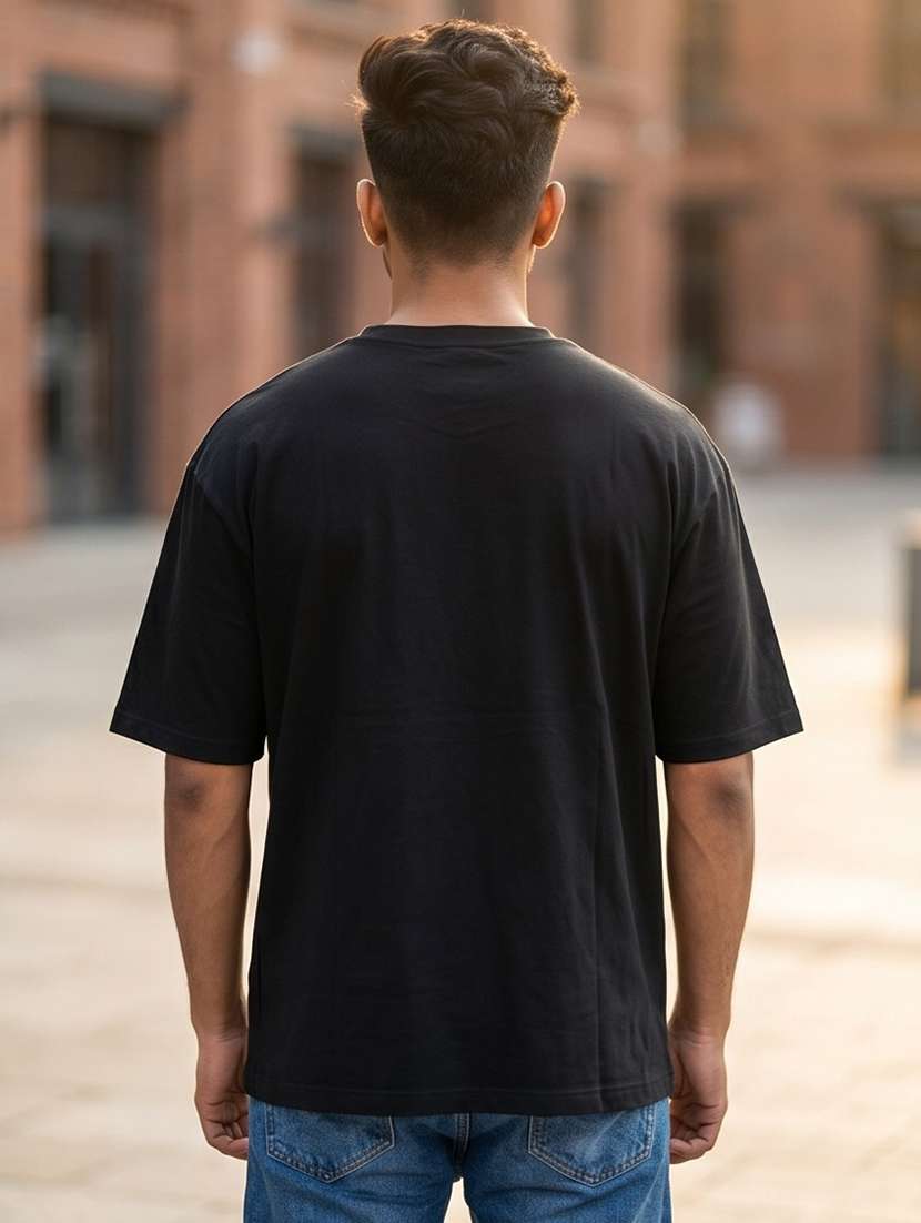 men front print short sleeve oversized t-shirt - 22502586 -  Standard Image - 1