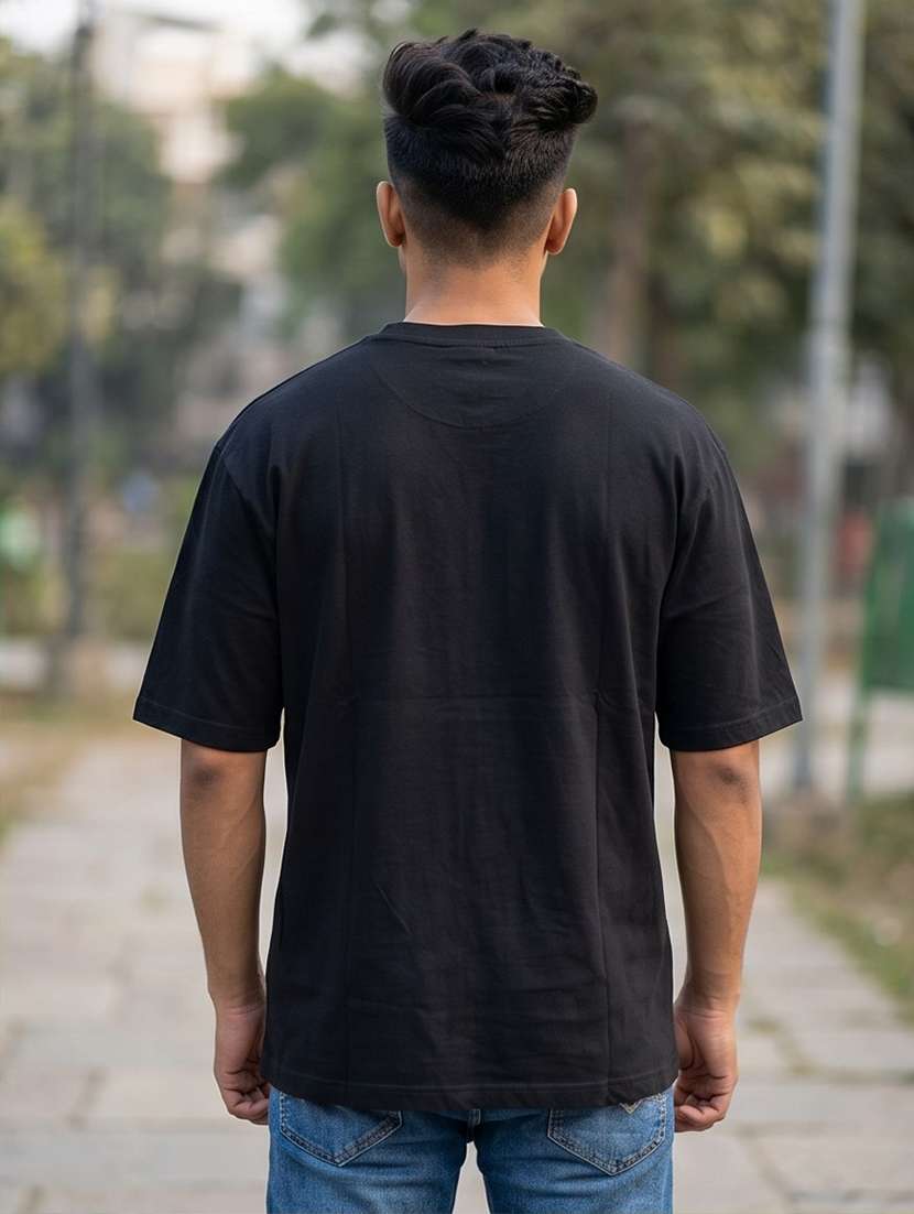 men front print short sleeve oversized t-shirt - 22502587 -  Standard Image - 1