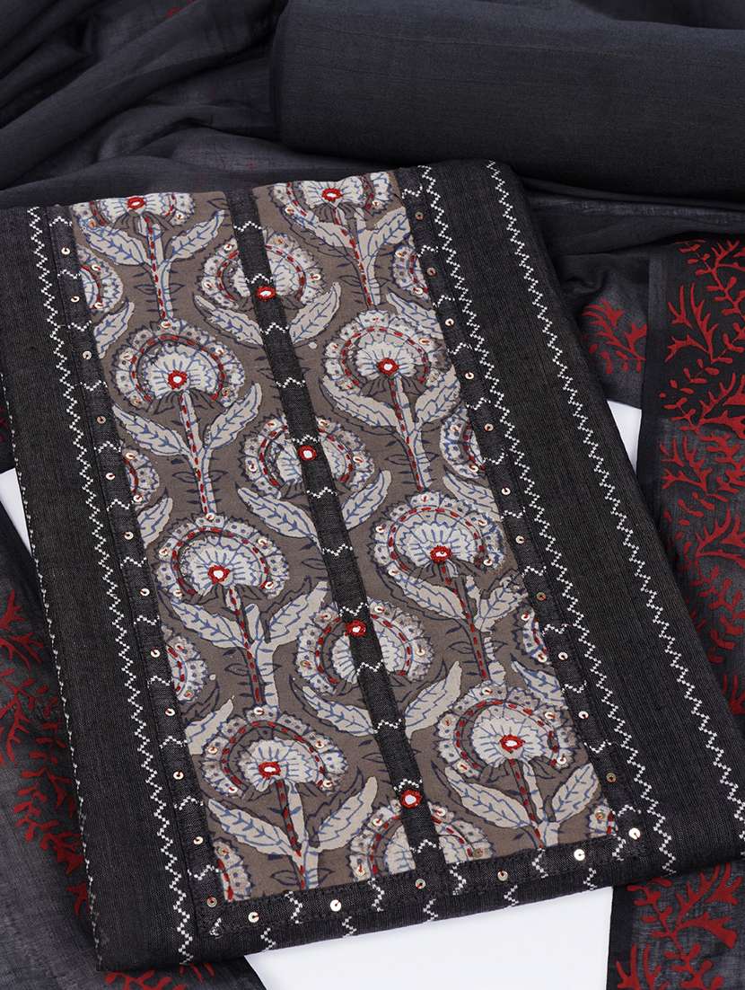 women self design unstitched suit set - 22502598 -  Standard Image - 1