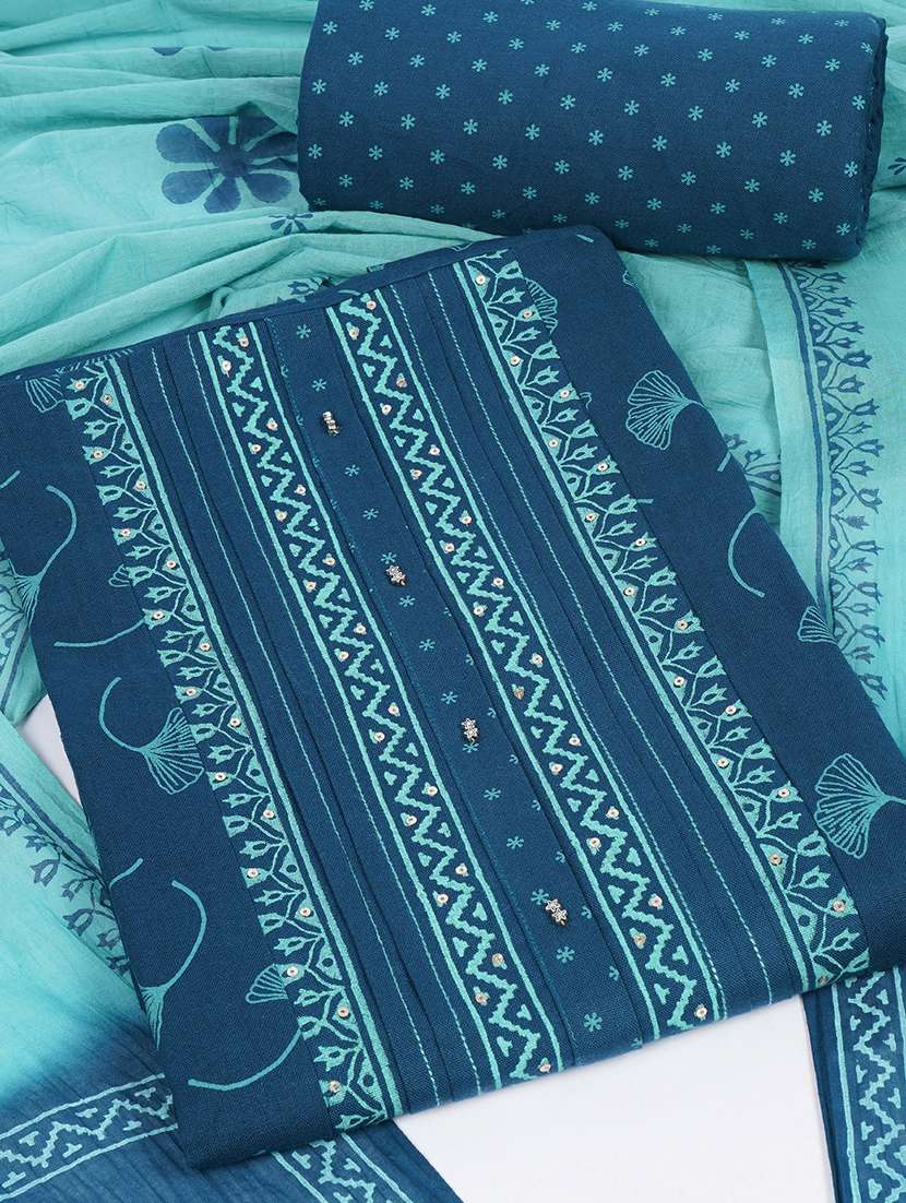 women printed unstitched suit set - 22502610 -  Standard Image - 1