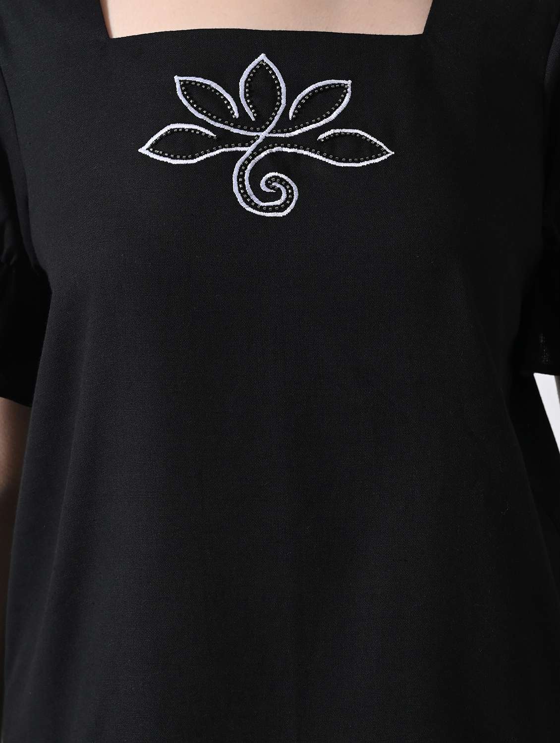 women embroidered square neck top - 22502616 -  Standard Image - 1