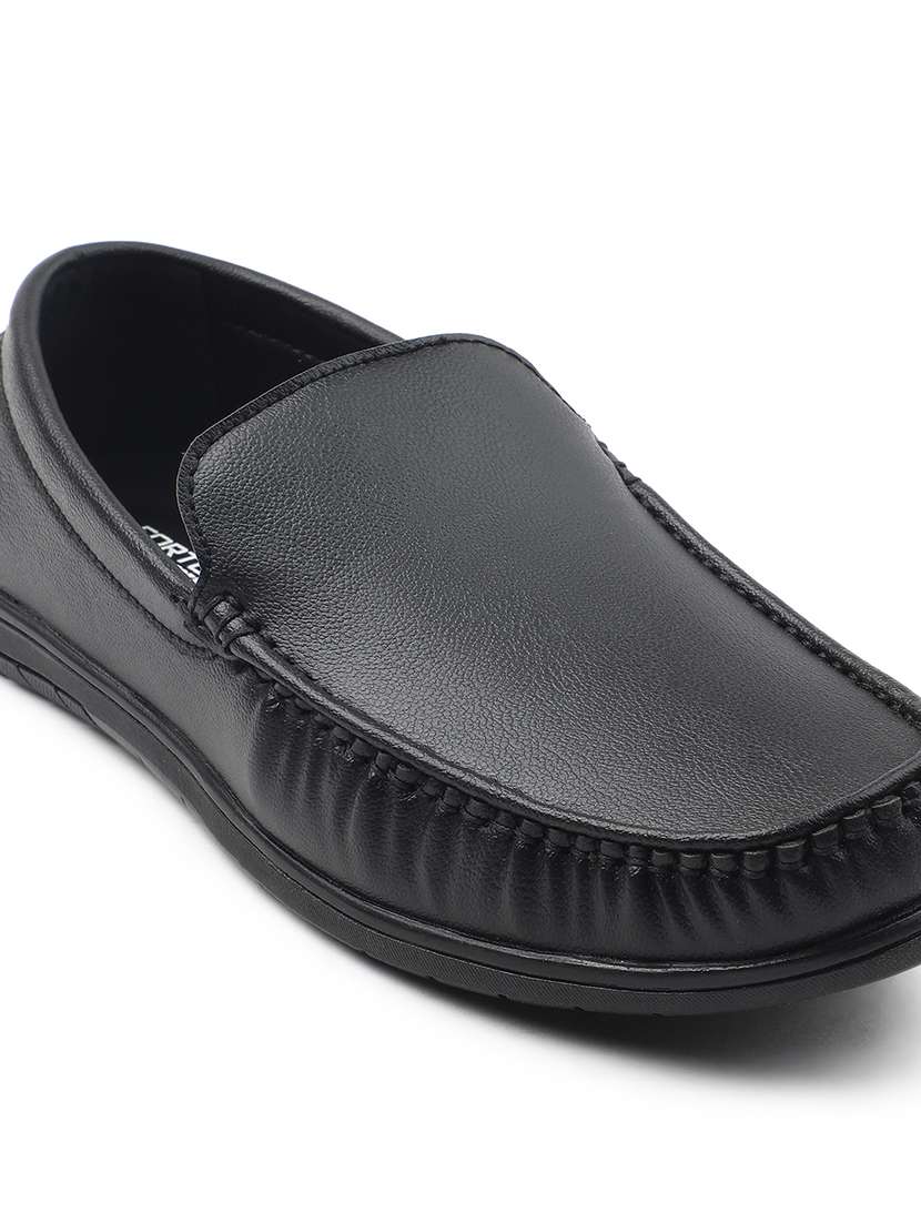 men black slip on loafer - 22502644 -  Standard Image - 4
