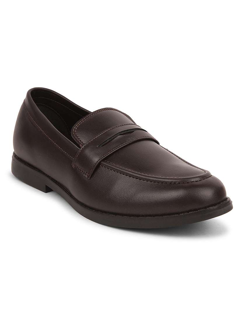 men brown slip on loafer - 22502648 -  Standard Image - 1