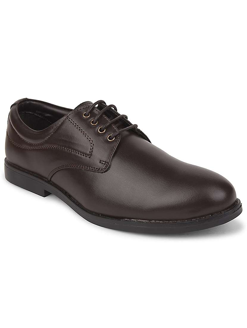 men brown lace-up derby - 22502702 -  Standard Image - 1