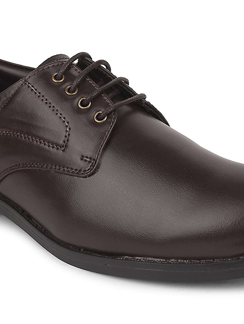 men brown lace-up derby - 22502702 -  Standard Image - 4