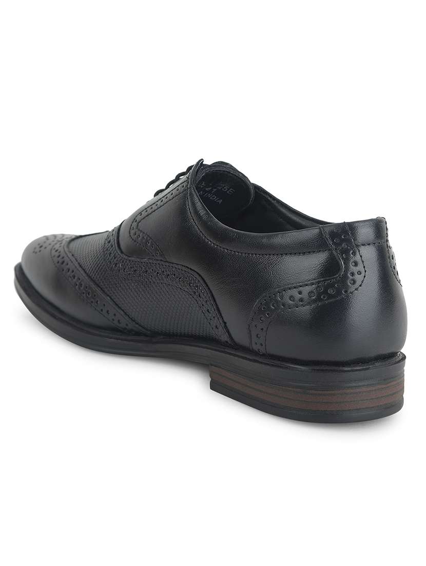 men black lace-up brouge - 22502703 -  Standard Image - 4