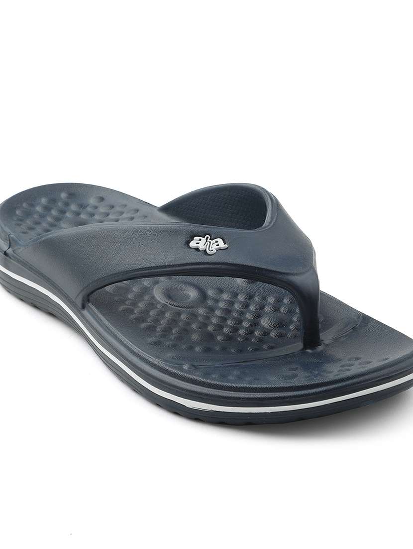 men blue toe separator slipper - 22502706 -  Standard Image - 4