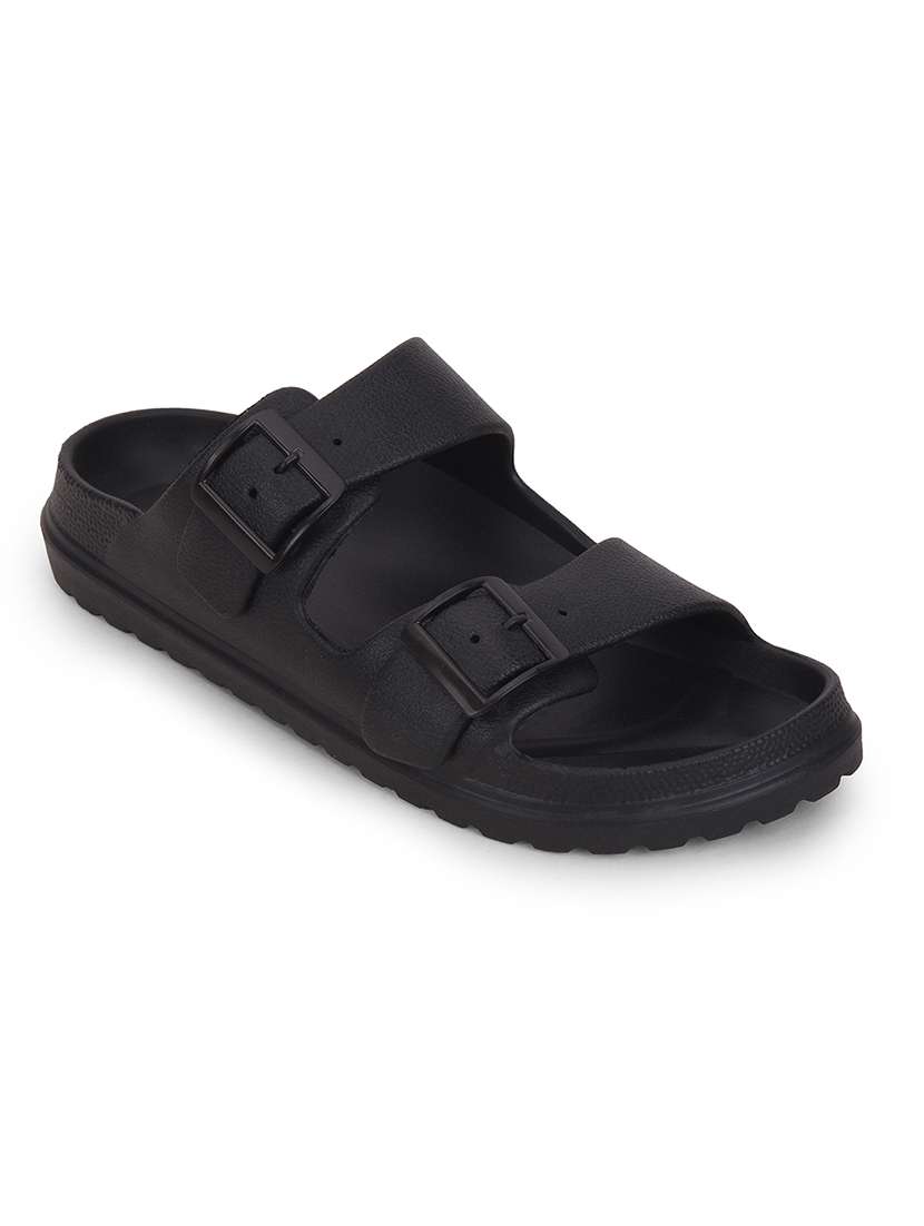 men black slip on slider - 22502709 -  Standard Image - 1
