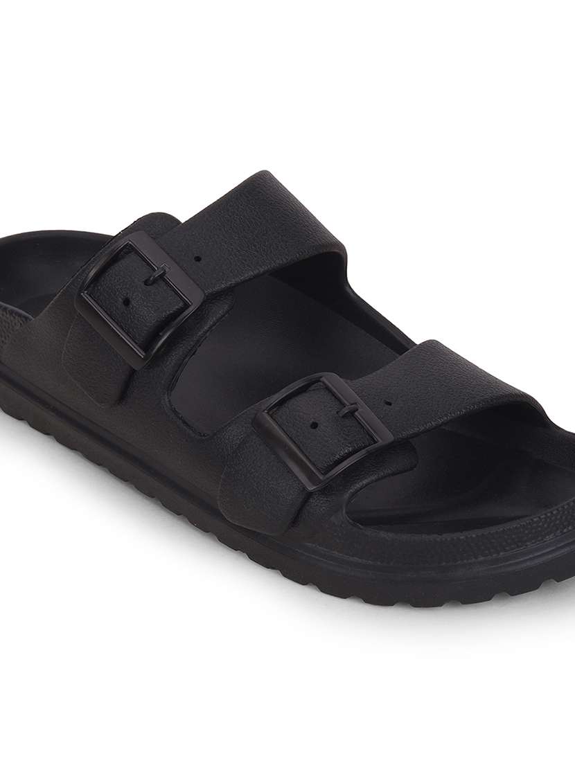 men black slip on slider - 22502709 -  Standard Image - 4