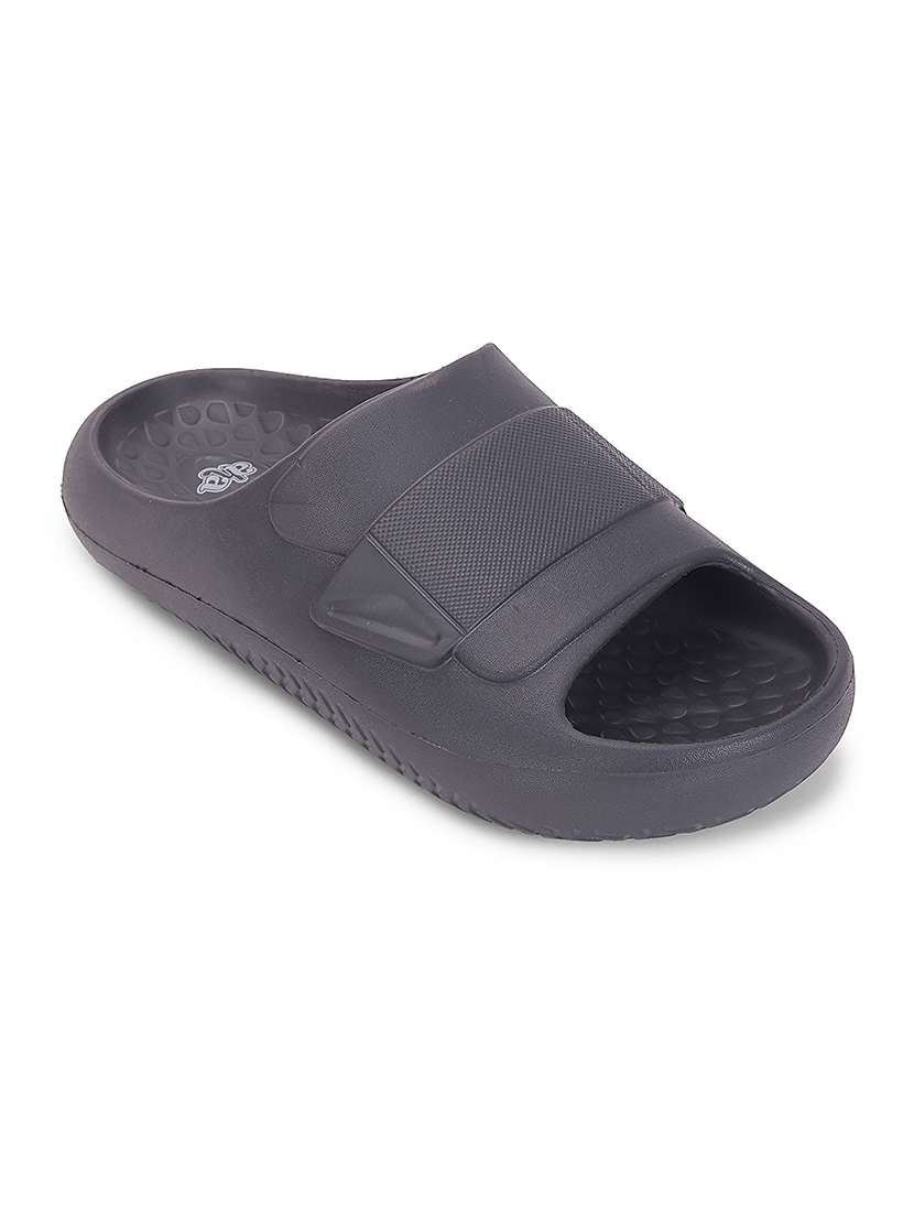 men grey slip on slider - 22502711 -  Standard Image - 1