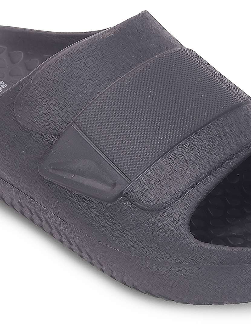 men grey slip on slider - 22502711 -  Standard Image - 4