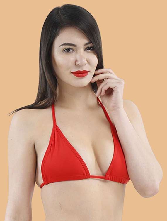women solid swimwear bikini set - 22502761 -  Standard Image - 1