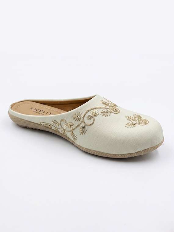 women embroidered slip on mules - 22502778 -  Standard Image - 1