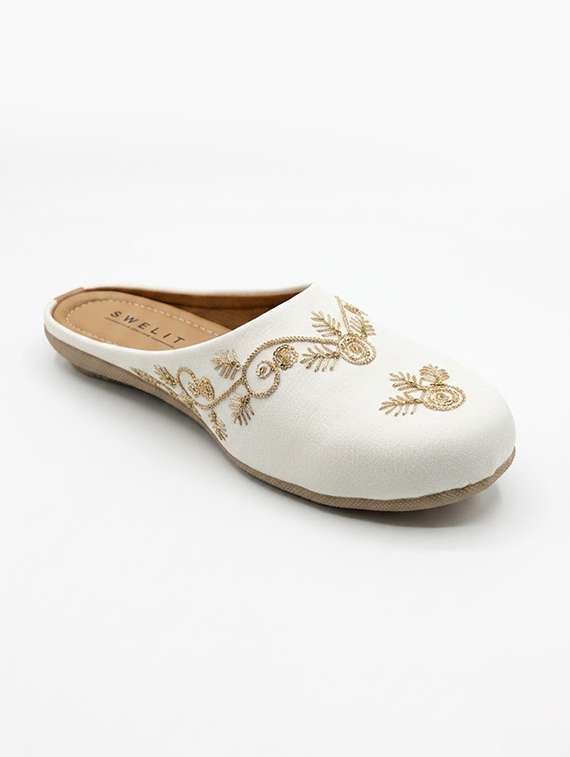 women embroidered slip on mules - 22502783 -  Standard Image - 1