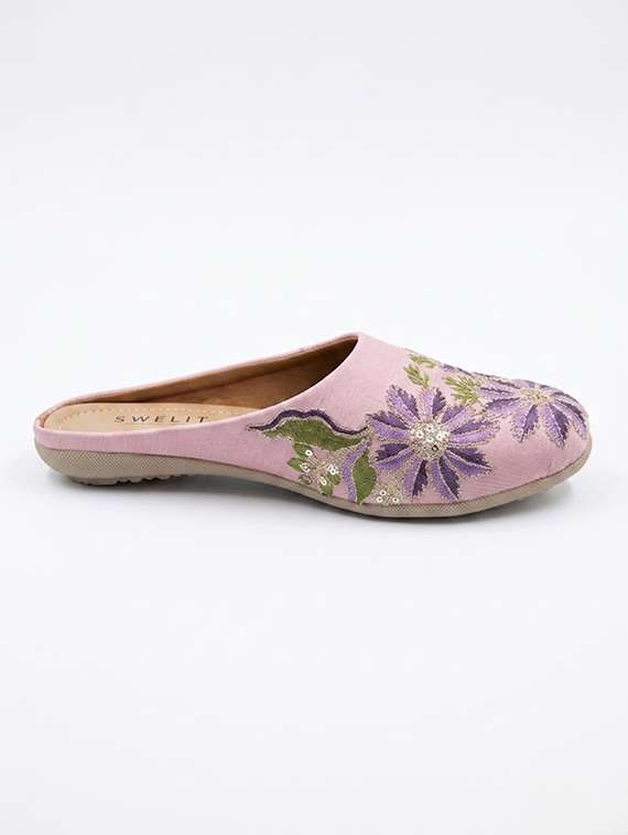 women embroidered slip on mules - 22502788 -  Standard Image - 1