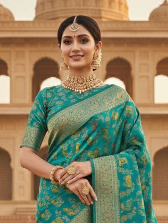 women self design banarasi saree with blouse - 22502929 -  Standard Image - 1