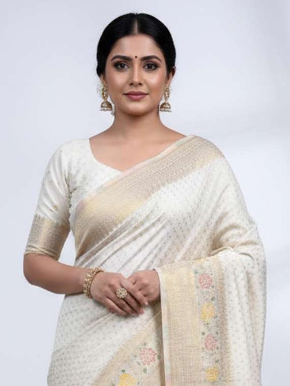 women self design banarasi saree with blouse - 22502938 -  Standard Image - 1