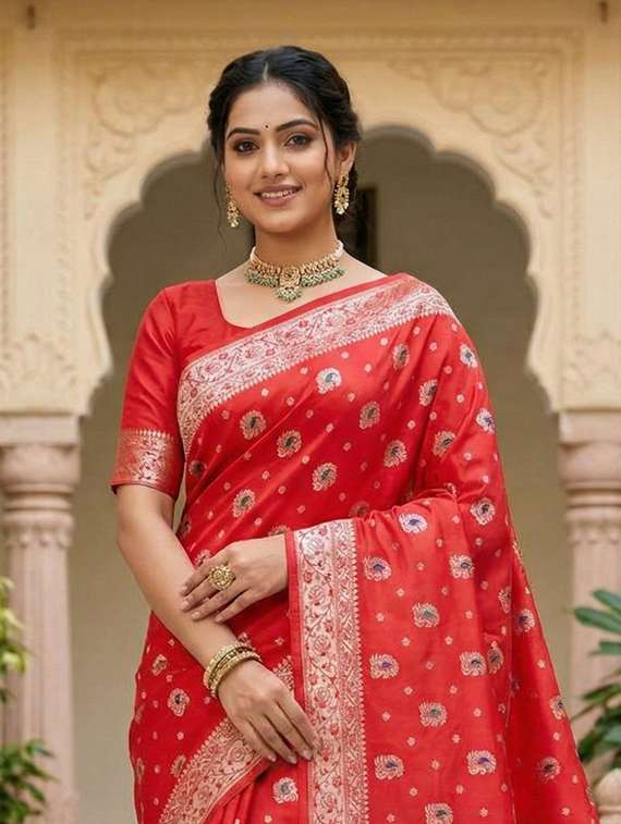 women self design paithani saree with blouse - 22502966 -  Standard Image - 1