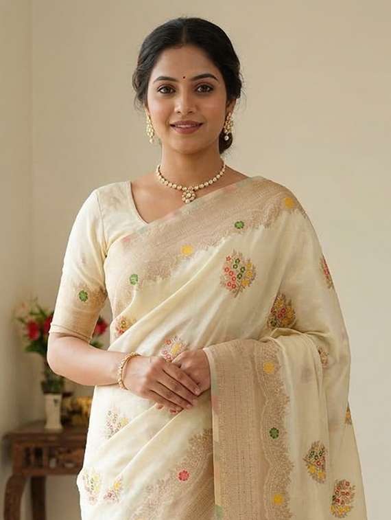 women self design banarasi saree with blouse - 22503002 -  Standard Image - 1