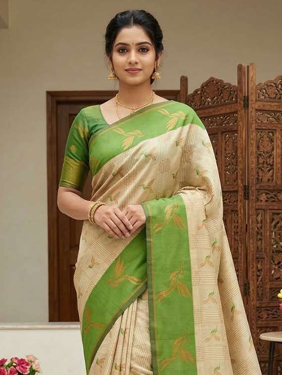 women self design banarasi saree with blouse - 22503067 -  Standard Image - 1