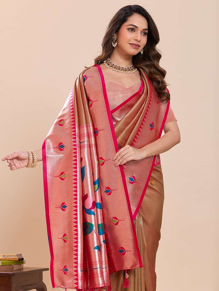 women self design paithani saree with blouse - 22503298 -  Standard Image - 1