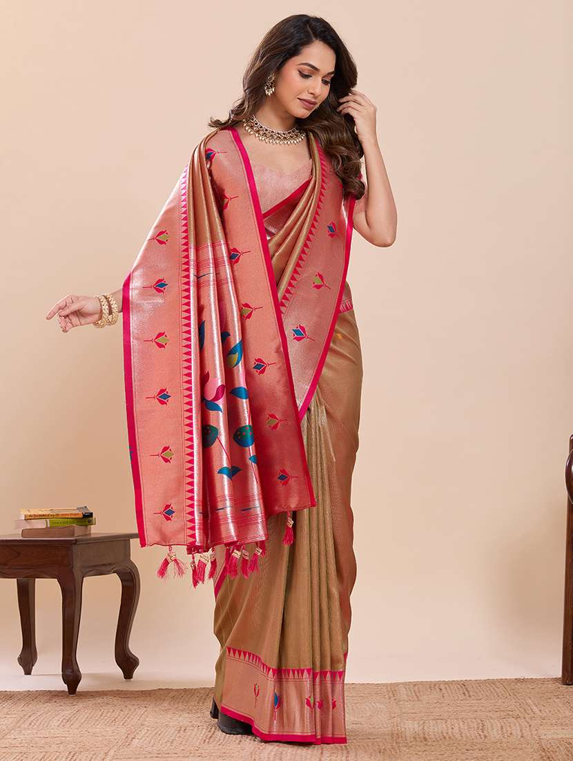 women self design paithani saree with blouse - 22503298 -  Standard Image - 4