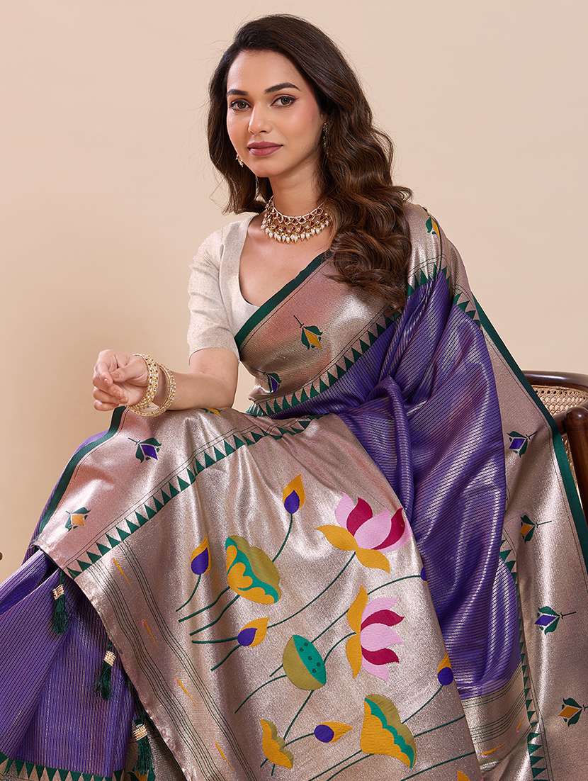 women self design paithani saree with blouse - 22503300 -  Standard Image - 1