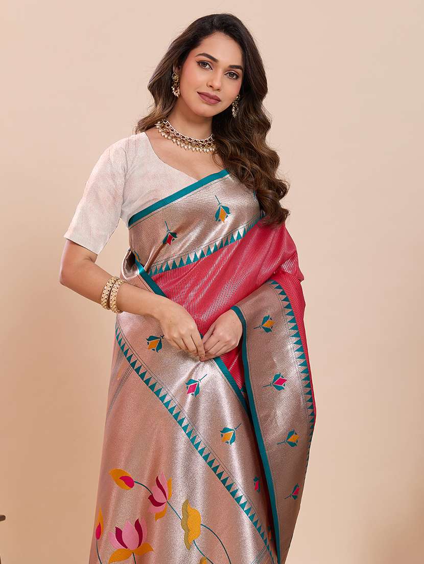 women self design paithani saree with blouse - 22503302 -  Standard Image - 1