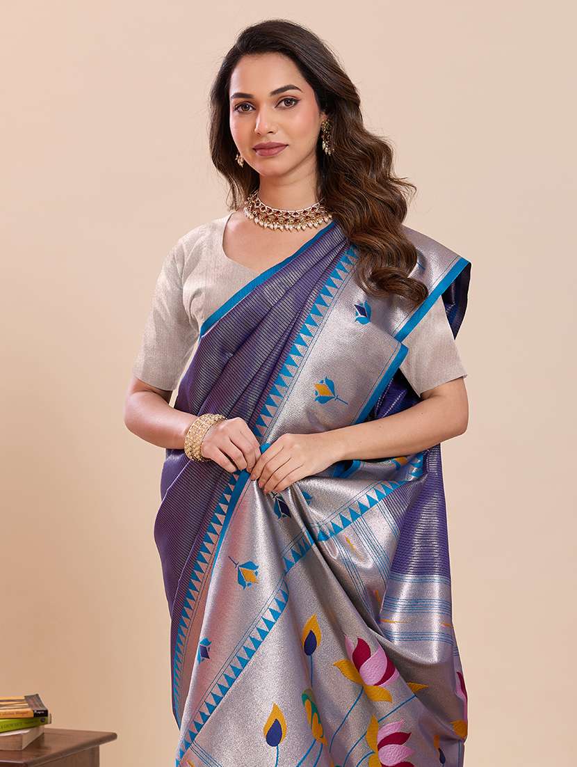 women self design paithani saree with blouse - 22503303 -  Standard Image - 1