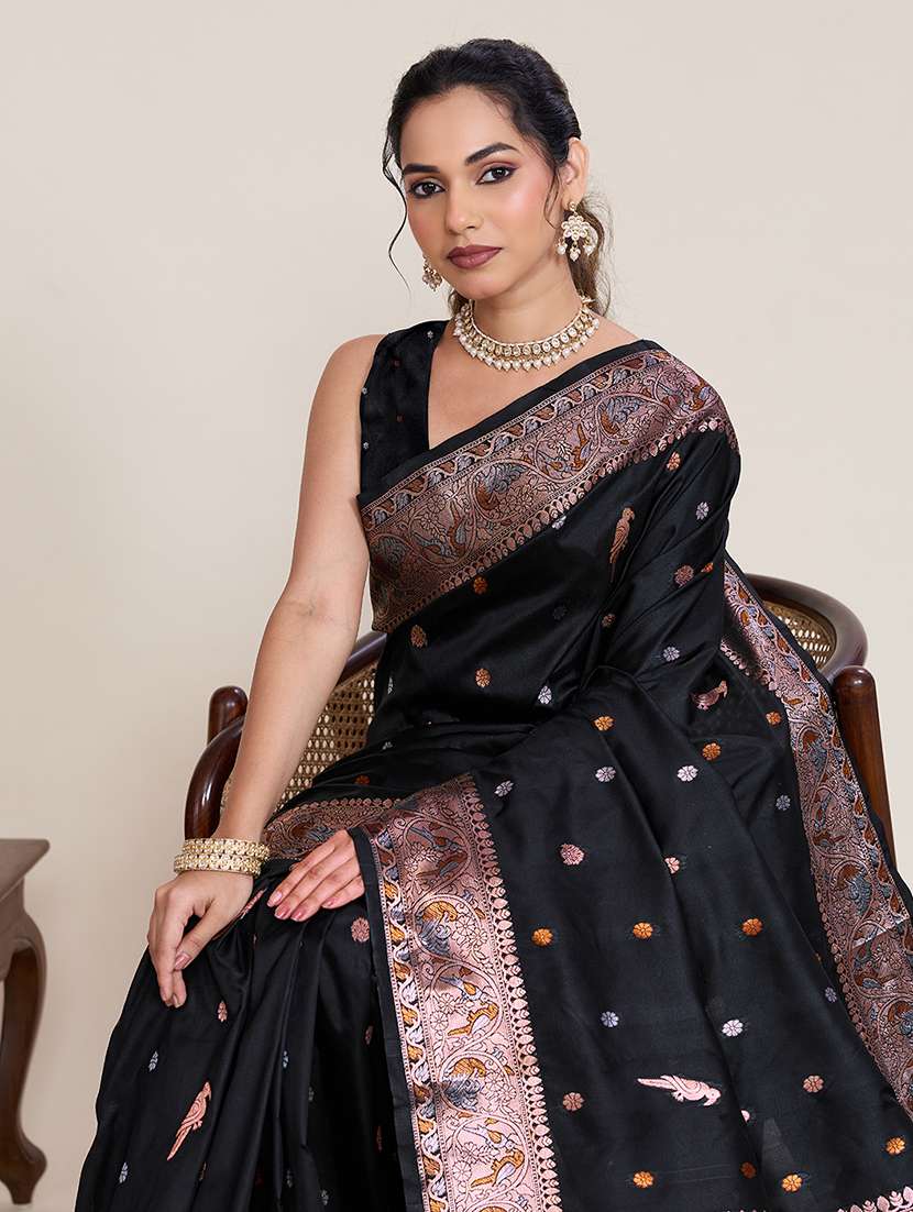 women self design banarasi saree with blouse - 22503316 -  Standard Image - 1
