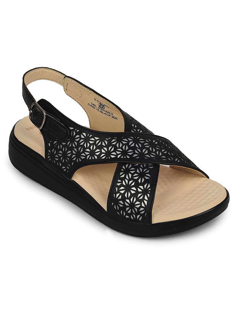 women cut work back strap sandal - 22503411 -  Standard Image - 1