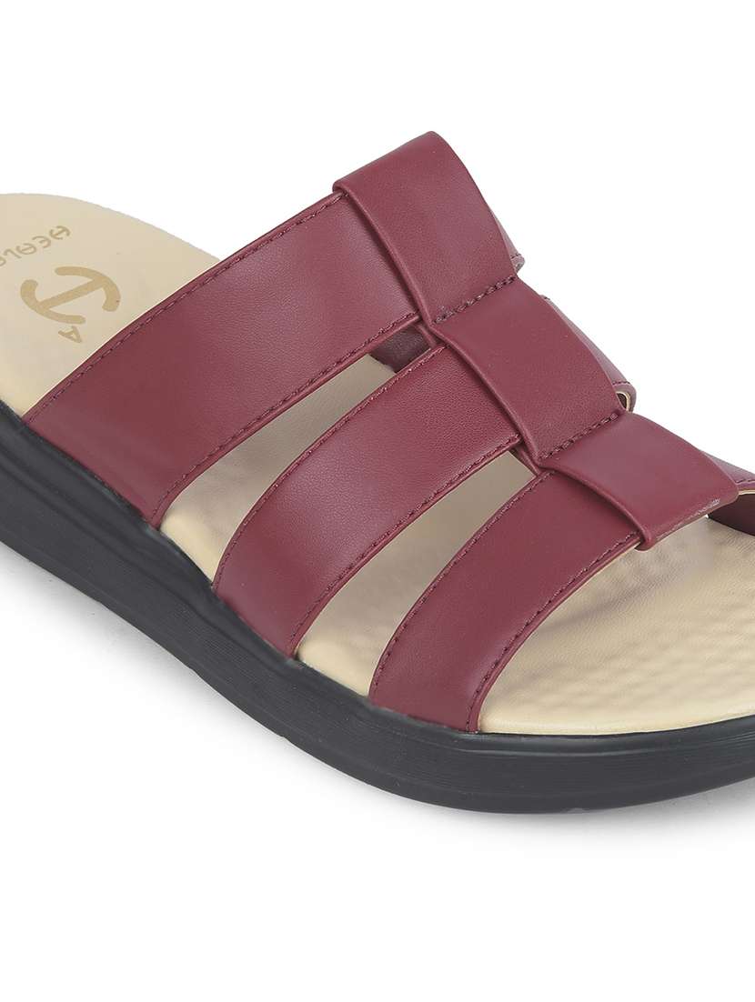 women solid slip on wedges - 22503459 -  Standard Image - 4