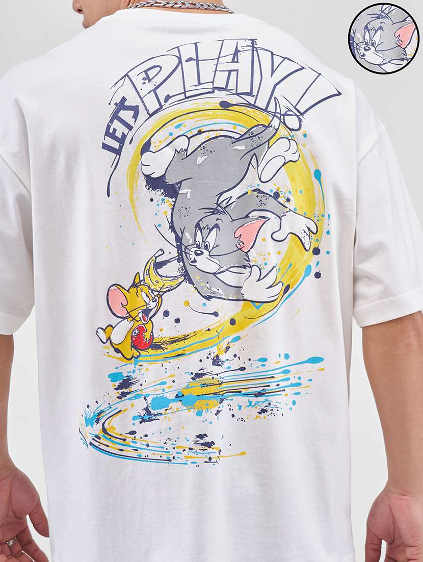 men printed short sleeve oversized t-shirt - 22503662 -  Standard Image - 1