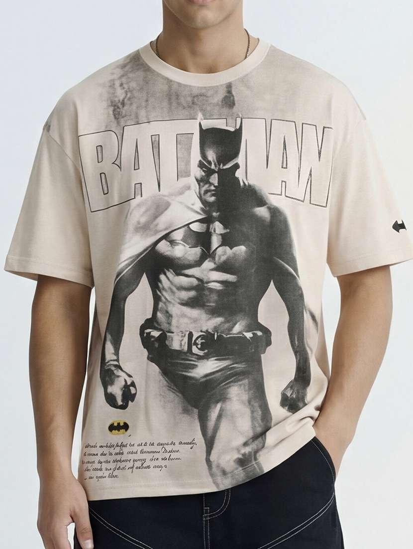 men printed short sleeve oversized t-shirt - 22503666 -  Standard Image - 1