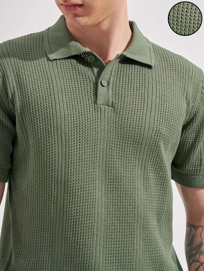 men self design short sleeve regular fit polo t-shirt - 22503677 -  Standard Image - 1
