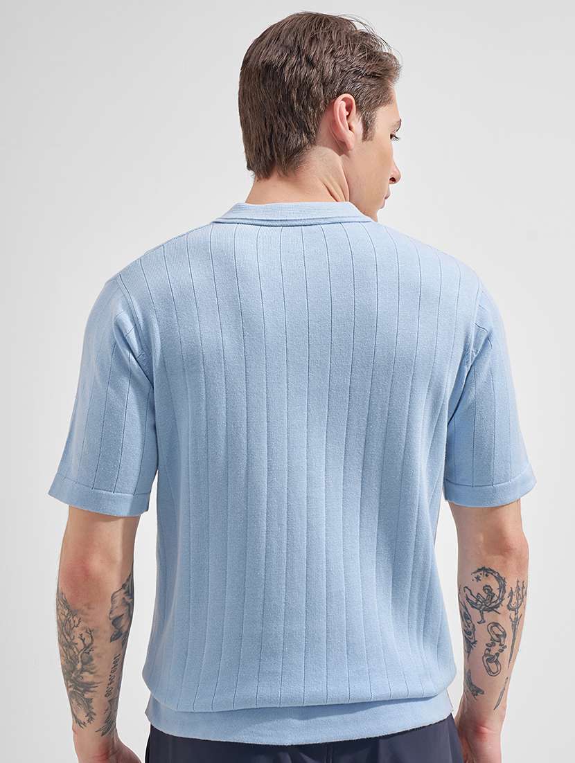 men self design short sleeve regular fit polo t-shirt - 22503678 -  Standard Image - 4