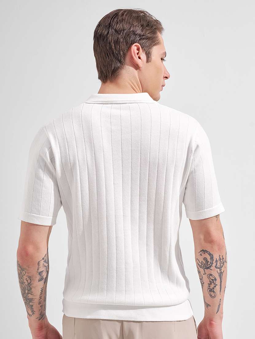 men self design short sleeve regular fit polo t-shirt - 22503679 -  Standard Image - 4