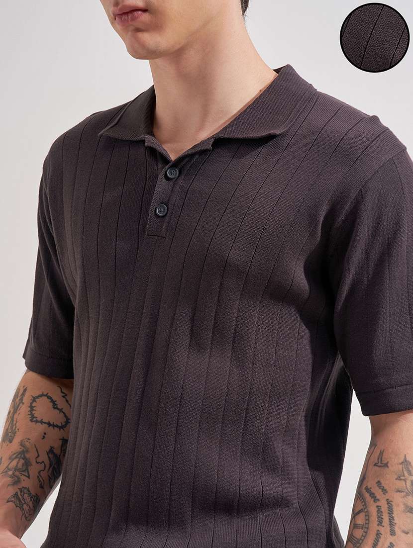 men self design short sleeve regular fit polo t-shirt - 22503680 -  Standard Image - 1