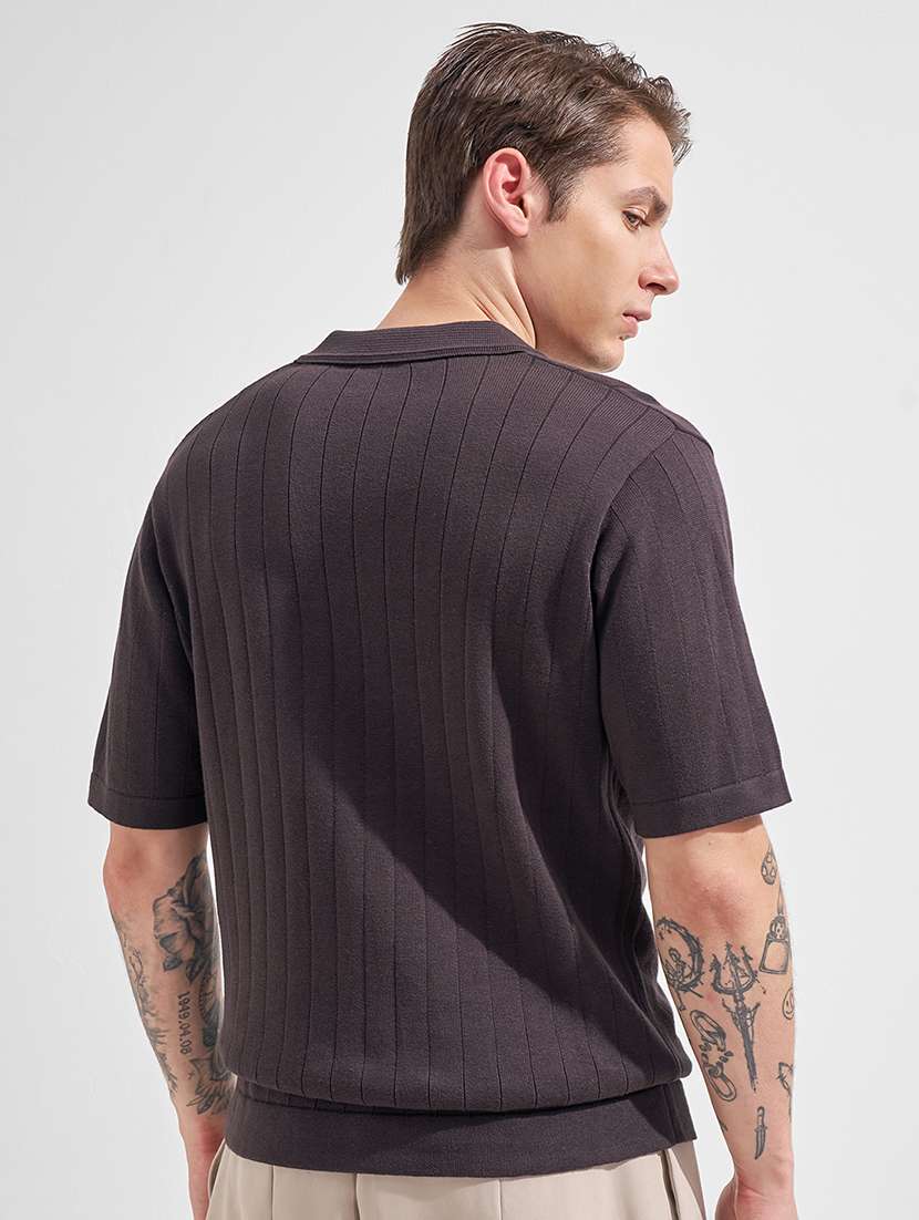 men self design short sleeve regular fit polo t-shirt - 22503680 -  Standard Image - 4