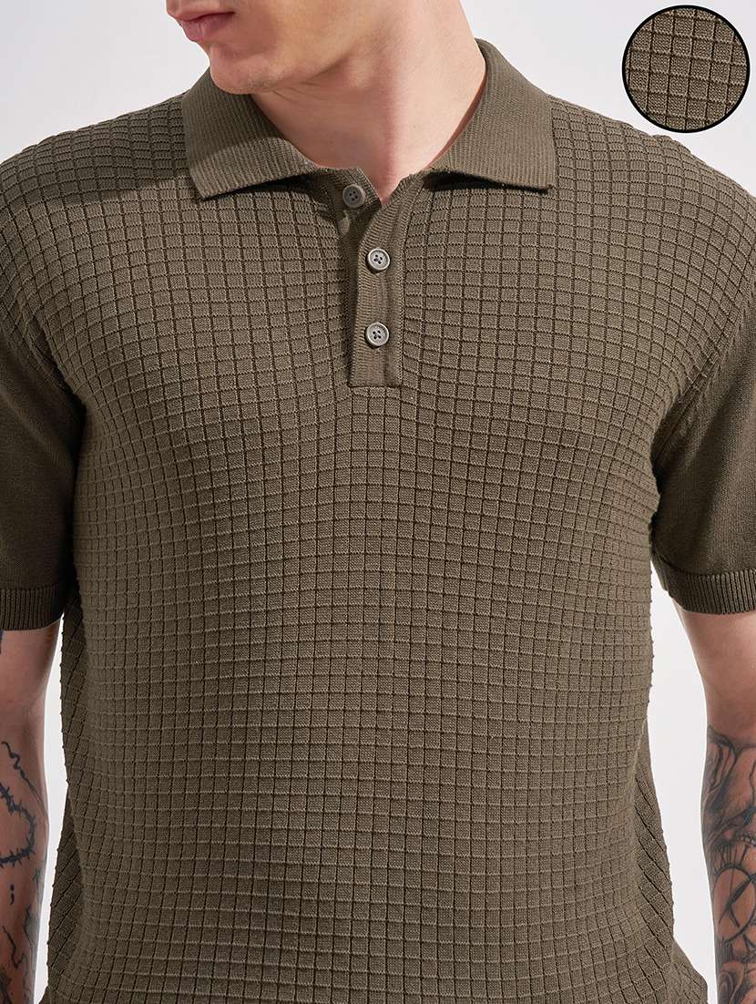 men self design short sleeve regular fit polo t-shirt - 22503683 -  Standard Image - 1