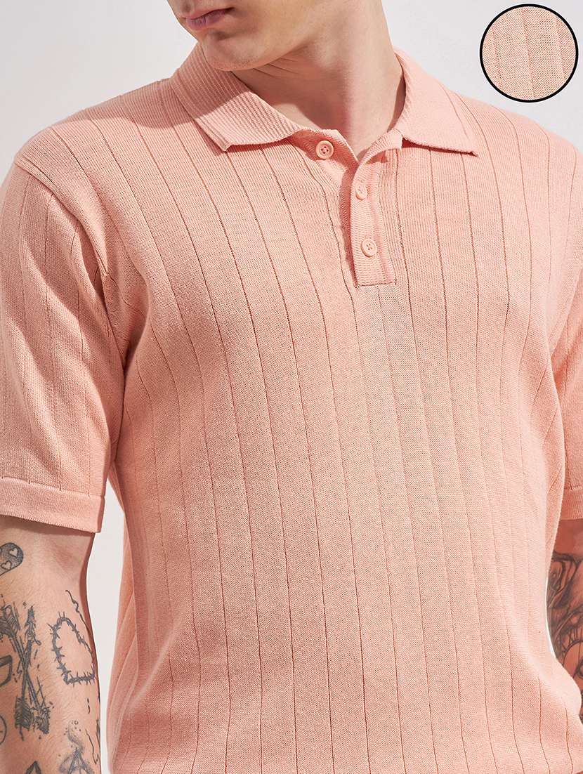 men self design short sleeve regular fit polo t-shirt - 22503684 -  Standard Image - 1