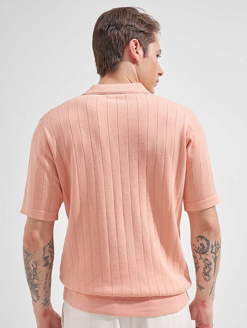 men self design short sleeve regular fit polo t-shirt - 22503684 -  Standard Image - 4