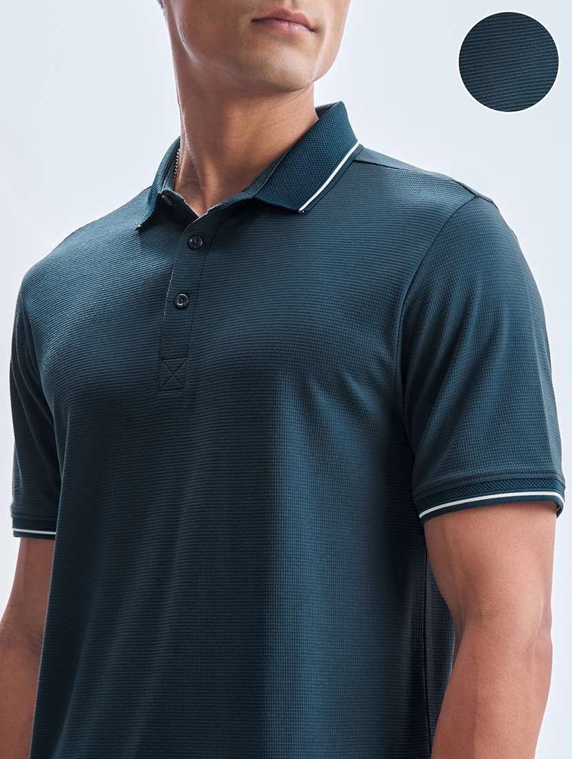 men solid short sleeve regular fit polo t-shirt - 22503695 -  Standard Image - 1