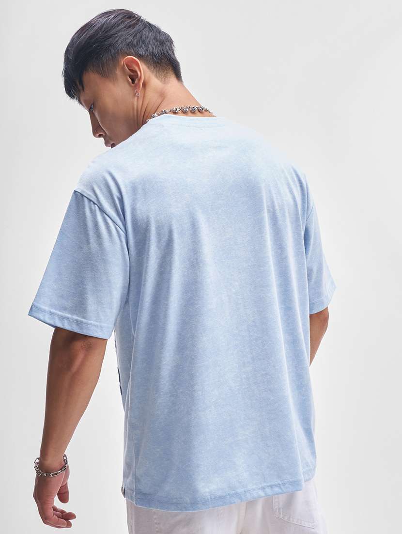 men printed short sleeve oversized t-shirt - 22503700 -  Standard Image - 4