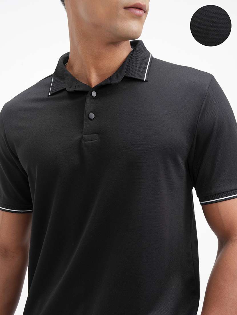 men solid short sleeve regular fit polo t-shirt - 22503707 -  Standard Image - 1
