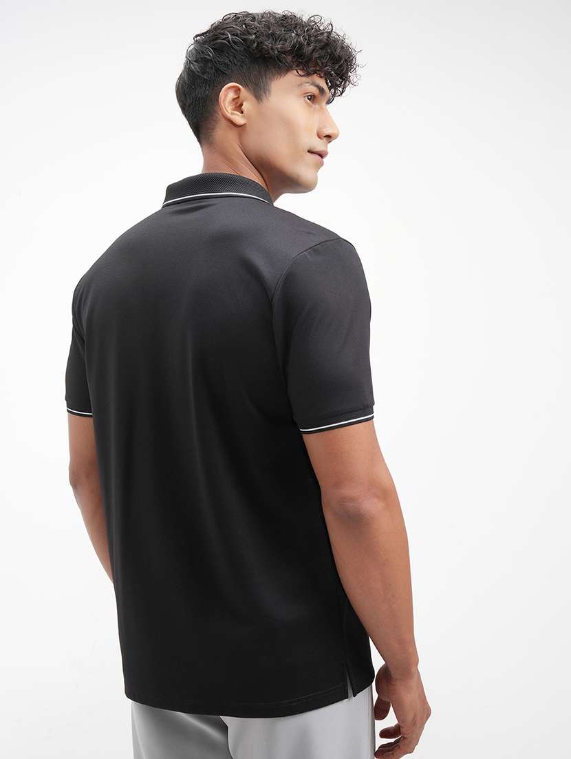 men solid short sleeve regular fit polo t-shirt - 22503707 -  Standard Image - 4